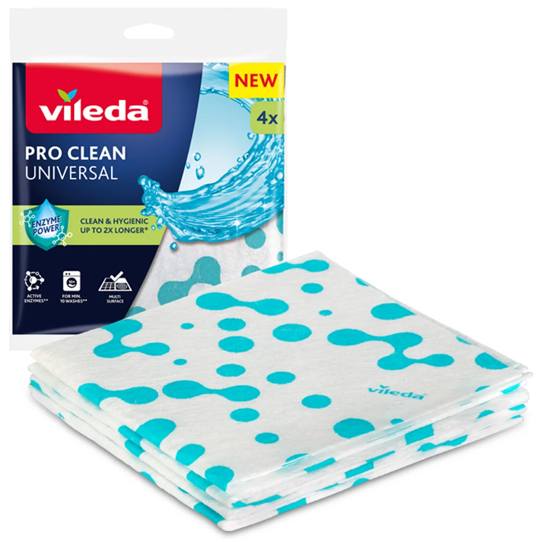 Ściereczka uniwersalna z enzymami Vileda Pro Clean 4 szt. — zdjęcie 18