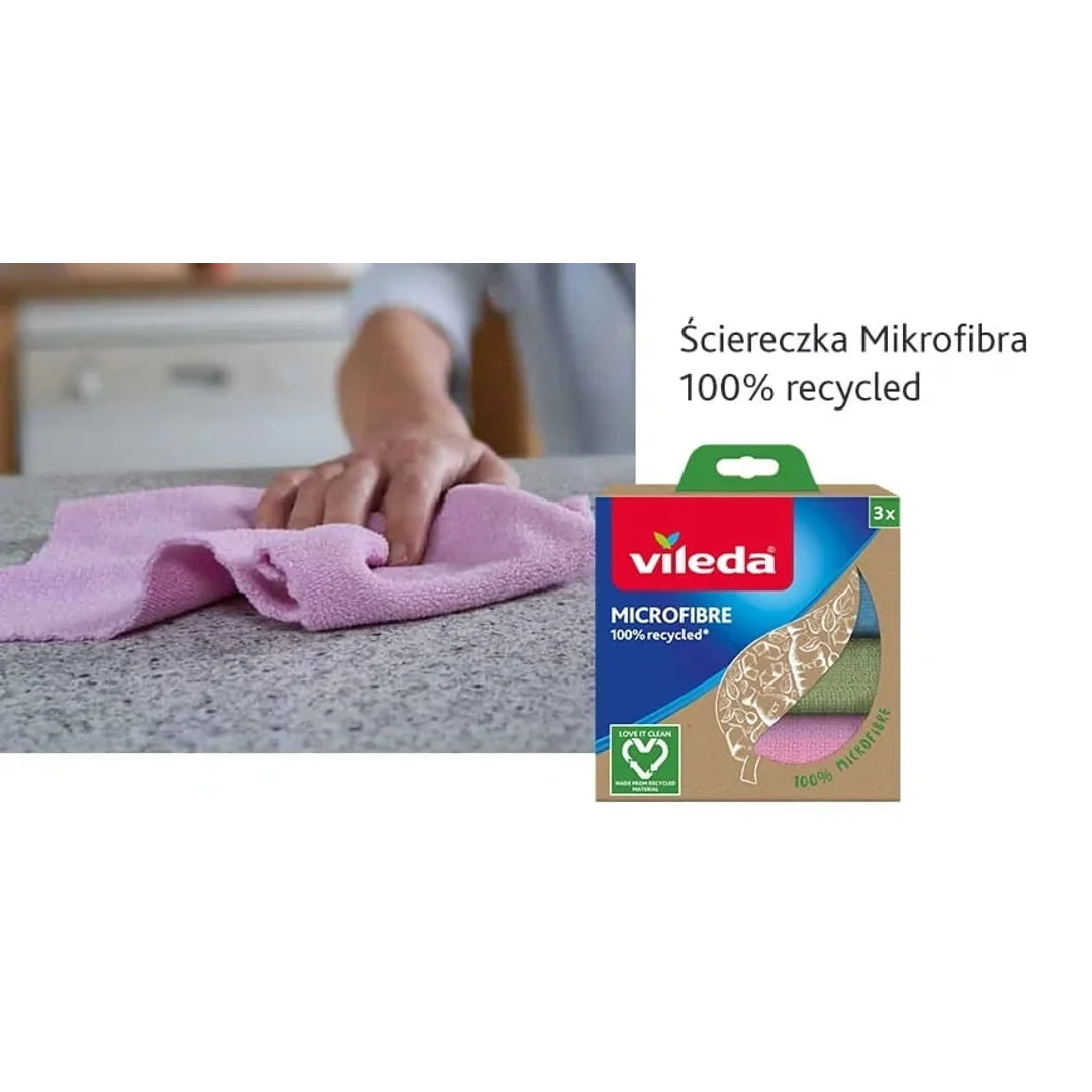 Ściereczka Vileda Mikrofibra 100% Recycled 3 szt. — zdjęcie 4
