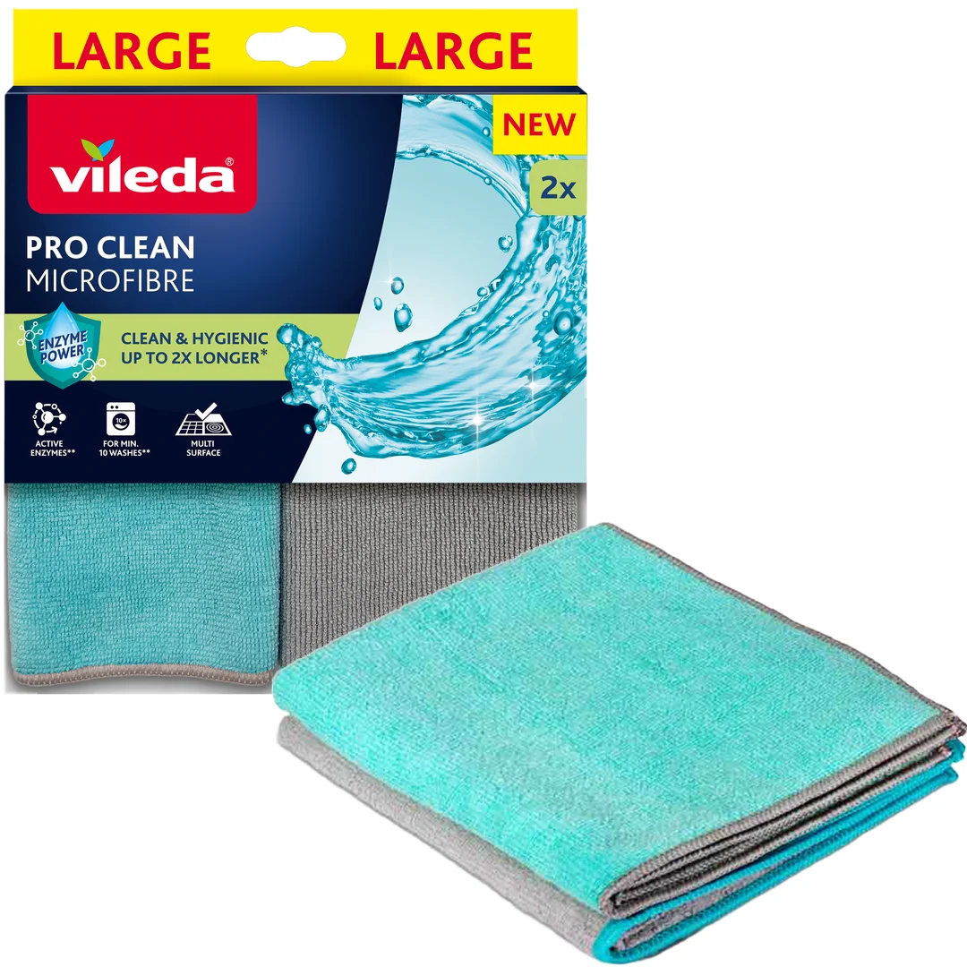 Ściereczka z mikrofibry z enzymami Vileda Pro Clean 2 szt. — zdjęcie 3