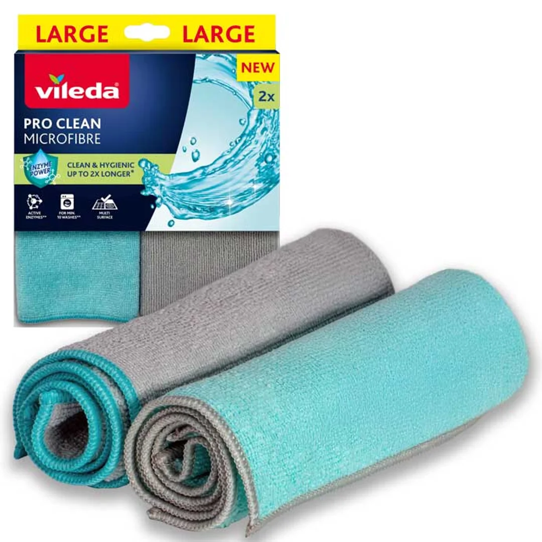 Ściereczka z mikrofibry z enzymami Vileda Pro Clean 2 szt. — zdjęcie 15