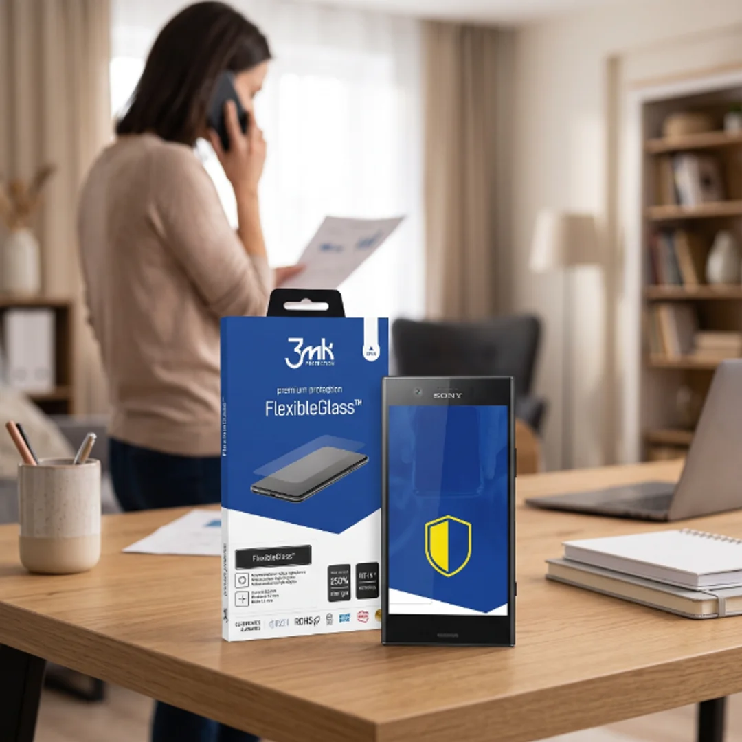 Szkło Hybrydowe Sony Xperia XZ1 Compact - 3mk FlexibleGlass — zdjęcie 3
