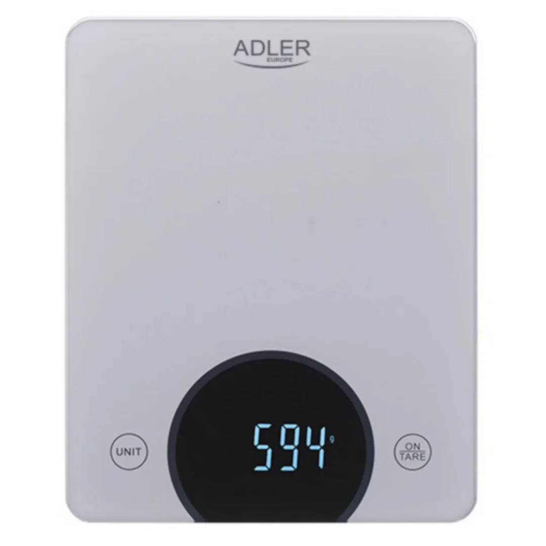 Waga Kuchenna - do 10kg - LED ADLER AD 3173 silver — zdjęcie 3