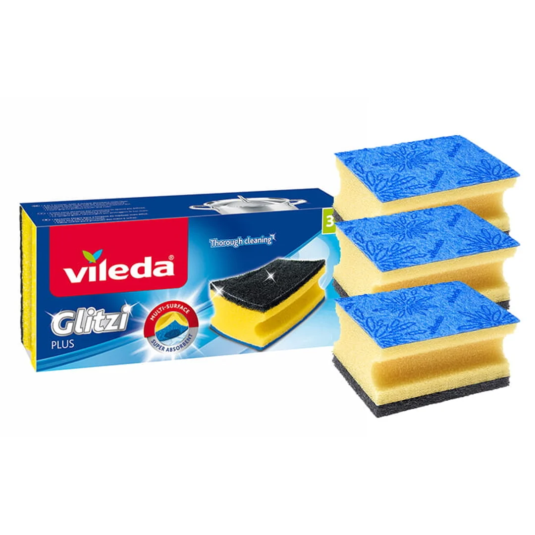 Zmywak profilowany Vileda Glitzi Plus 3szt. — zdjęcie 2