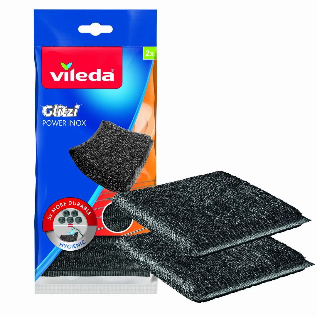 Zmywak Vileda Glitzi Power INOX 2 szt. — zdjęcie 2