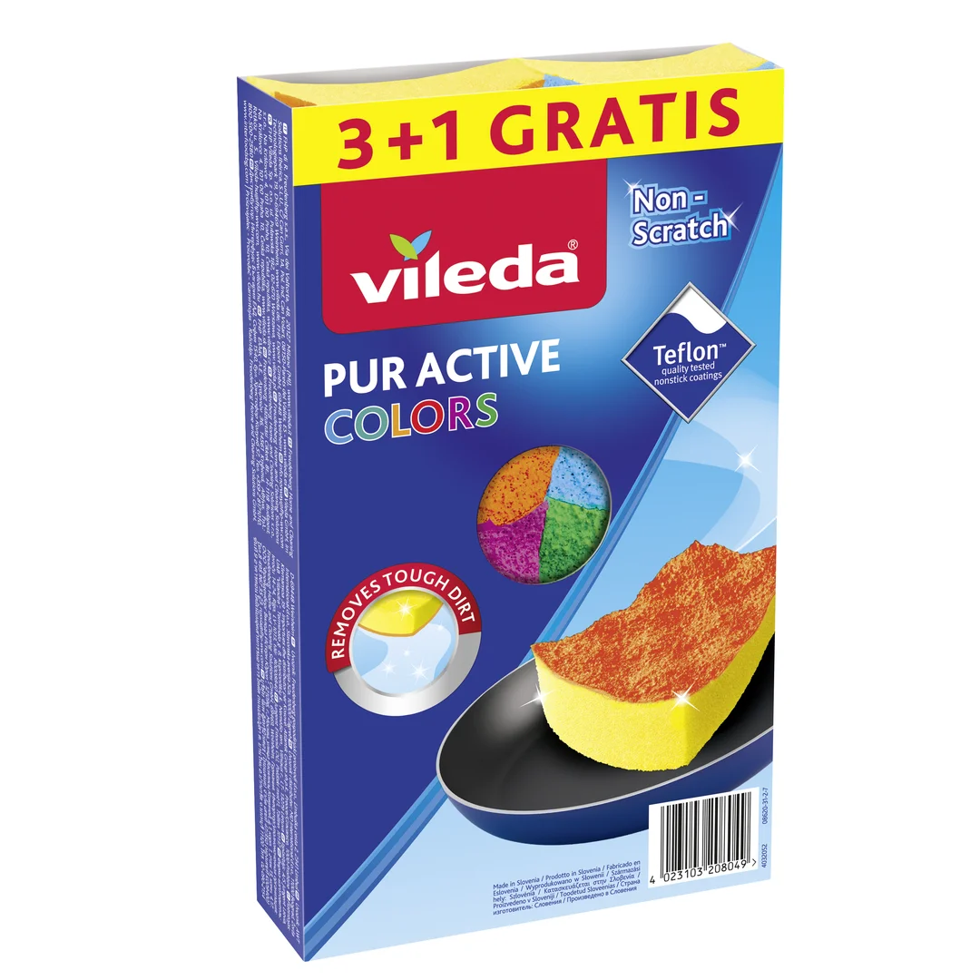 Zmywak Vileda Pur Active Colors 4 szt. — zdjęcie 6