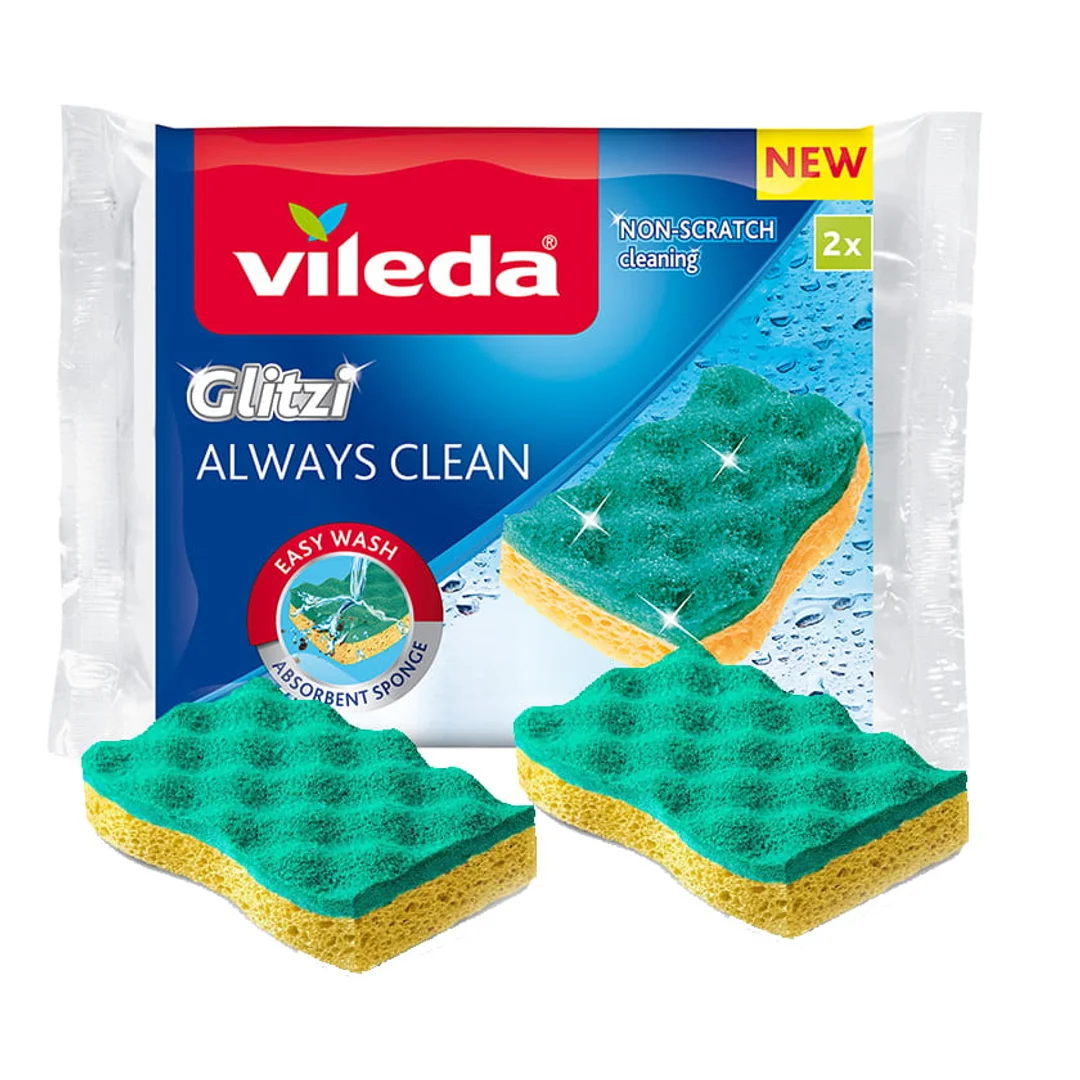 Zmywak wiskozowy Vileda Glitzi Always Clean 2 szt. — zdjęcie 9