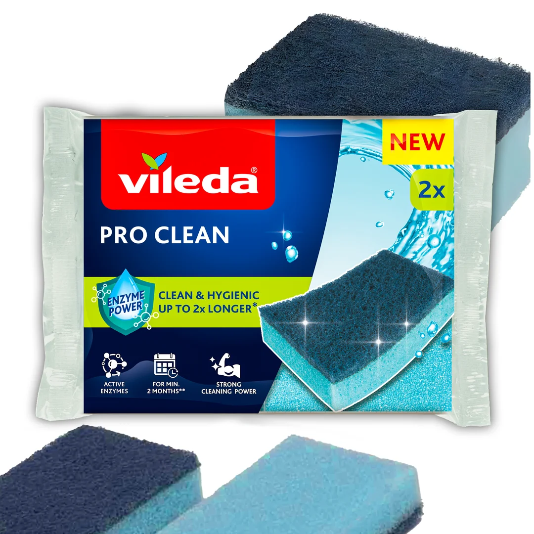 Zmywak z enzymami Vileda Pro Clean 2 szt. — zdjęcie 2