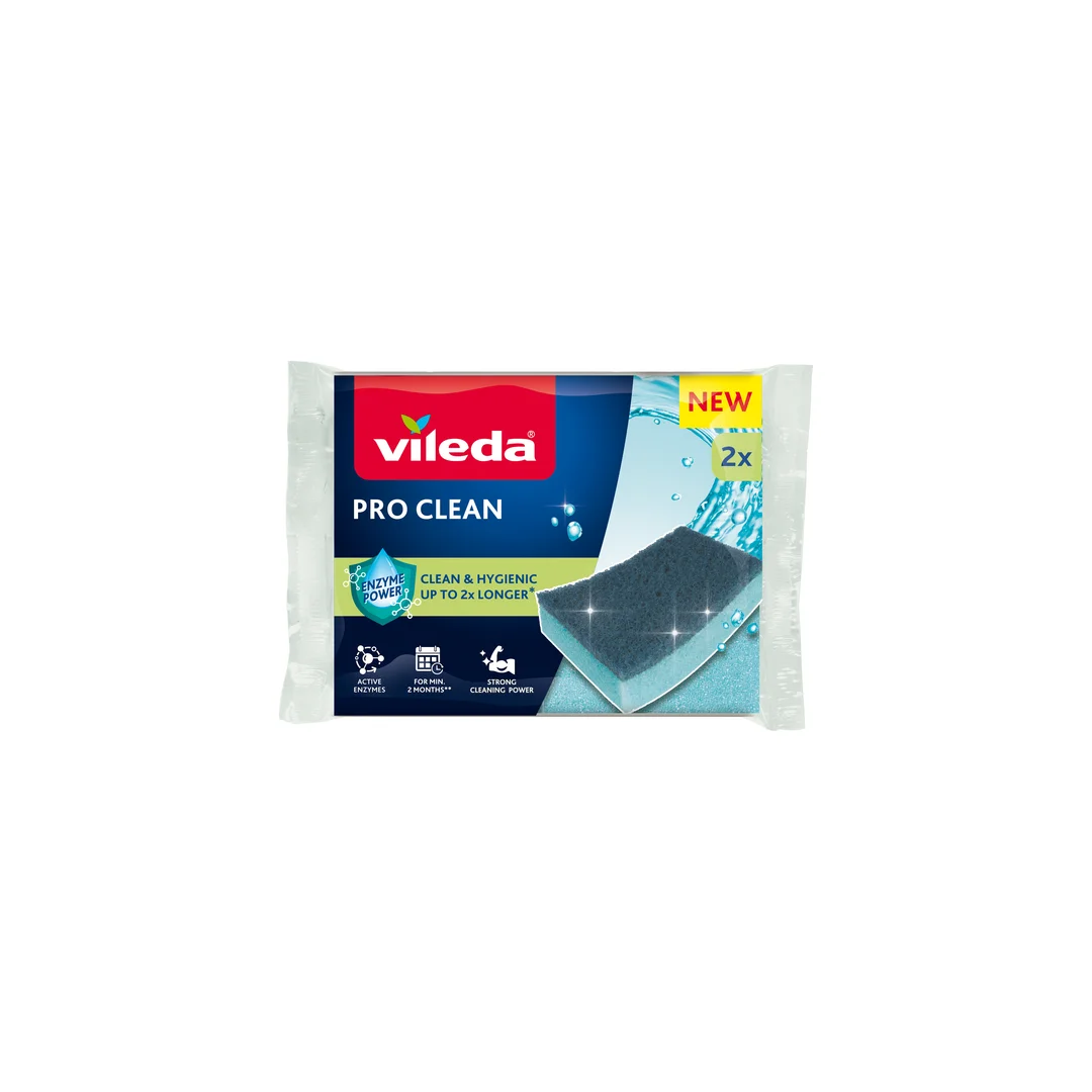 Zmywak z enzymami Vileda Pro Clean 2 szt. — zdjęcie 4