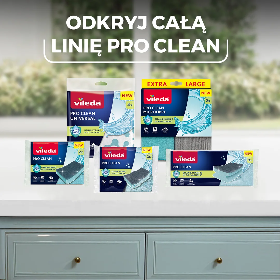 Zmywak z enzymami Vileda Pro Clean 2 szt. — zdjęcie 5