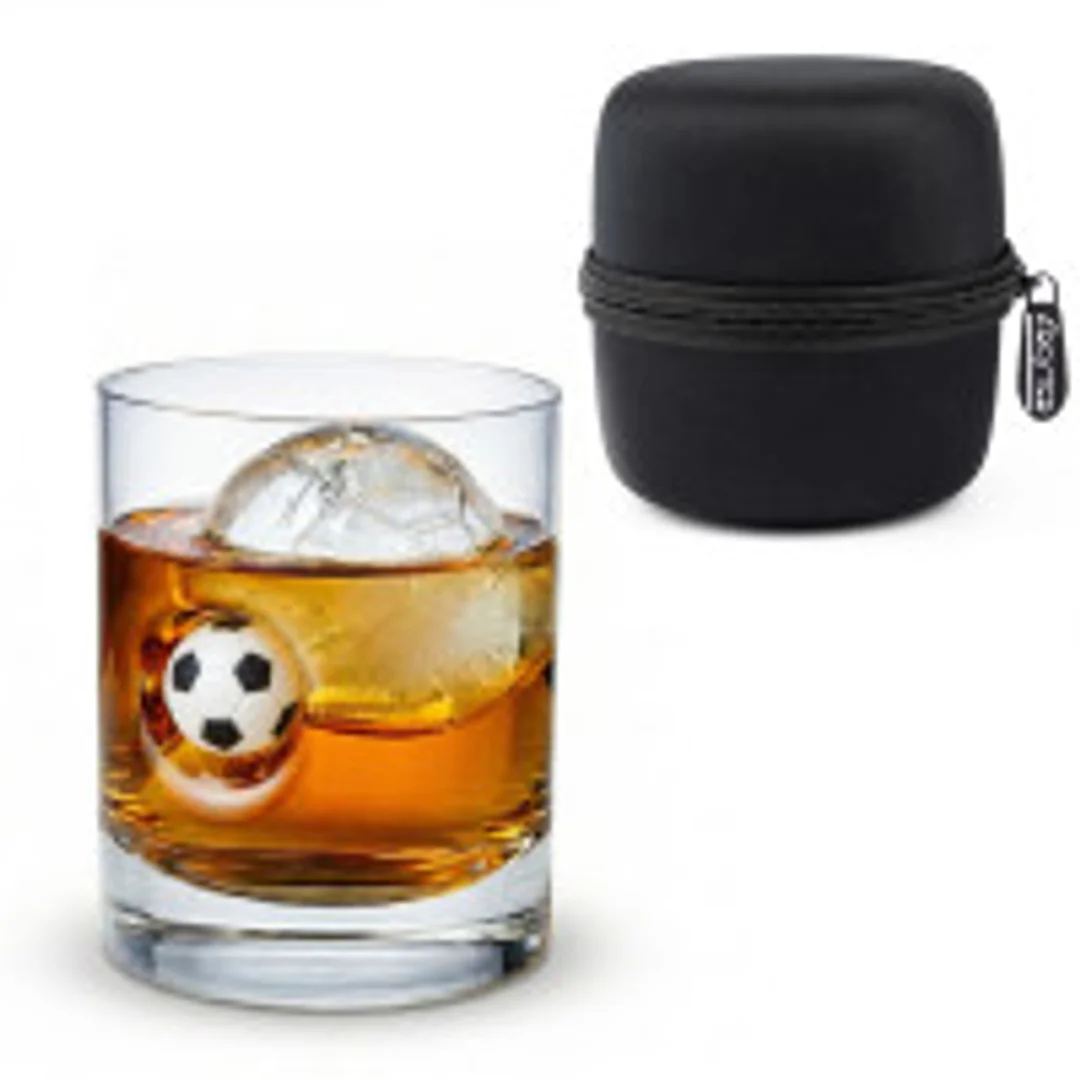 Szklanka do whisky z piłką - prezent dla kibica, piłkarza, faceta, męża