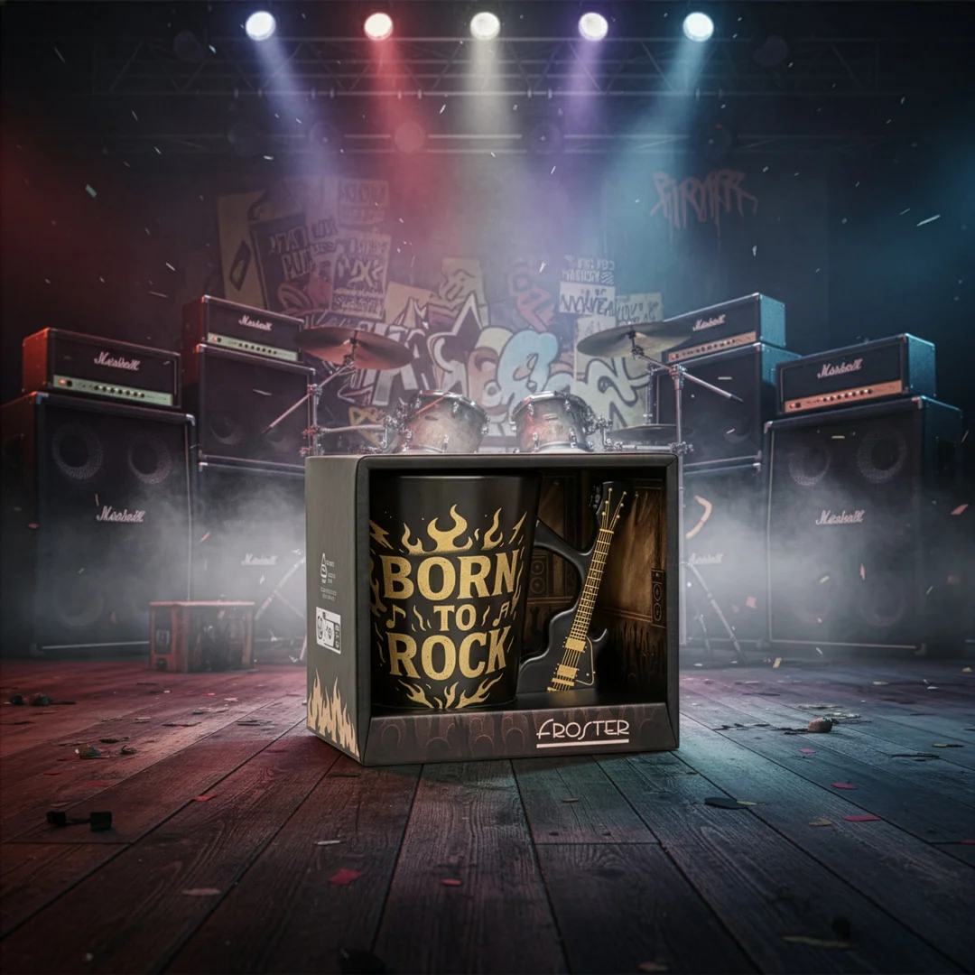 Kubek Gitara Elektryczna - Single Cut Style - prezent dla fanów rocka — zdjęcie 6