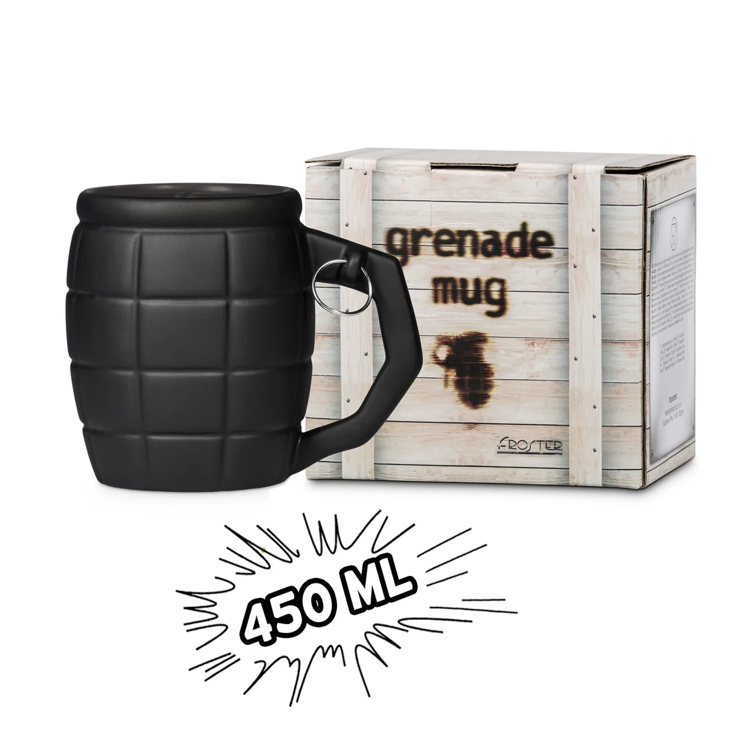 Kubek Granat Czarny 450 ml militarny dla faceta — zdjęcie 3