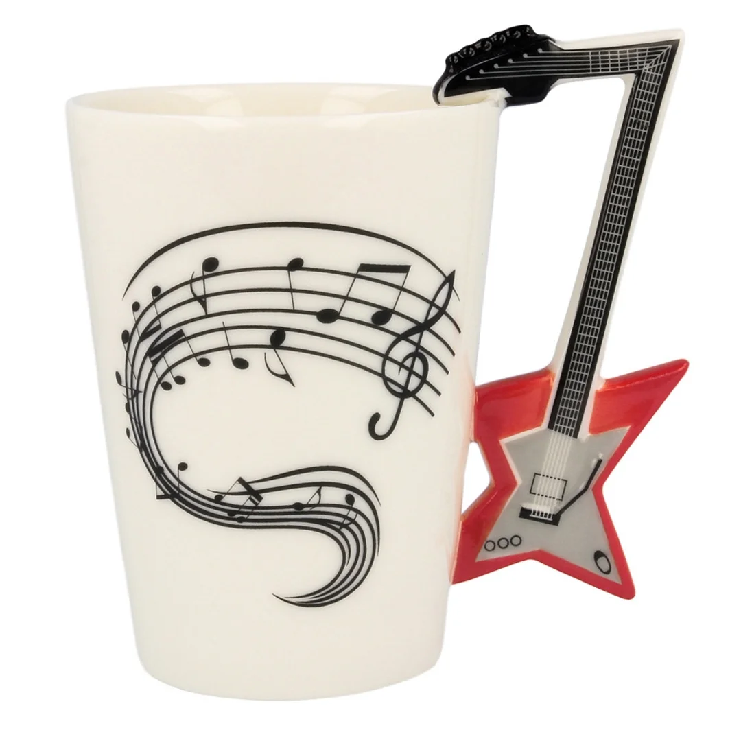 Kubek Muzyka - Gitara Elektryczna - pudełko premium - dla fanów rocka — zdjęcie 4