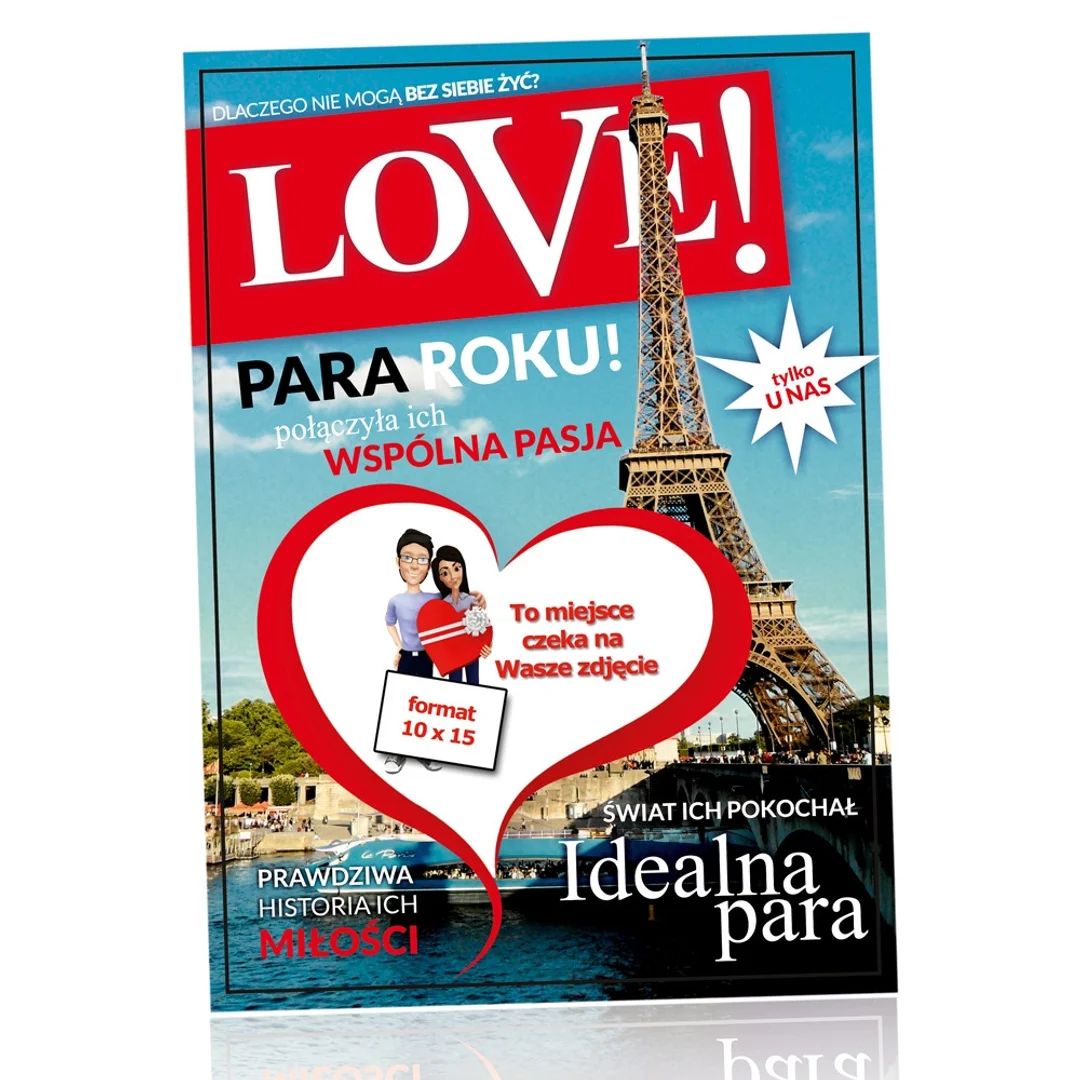 Ramka na zdjęcia LOVE okładka magazynu prezent — zdjęcie 2