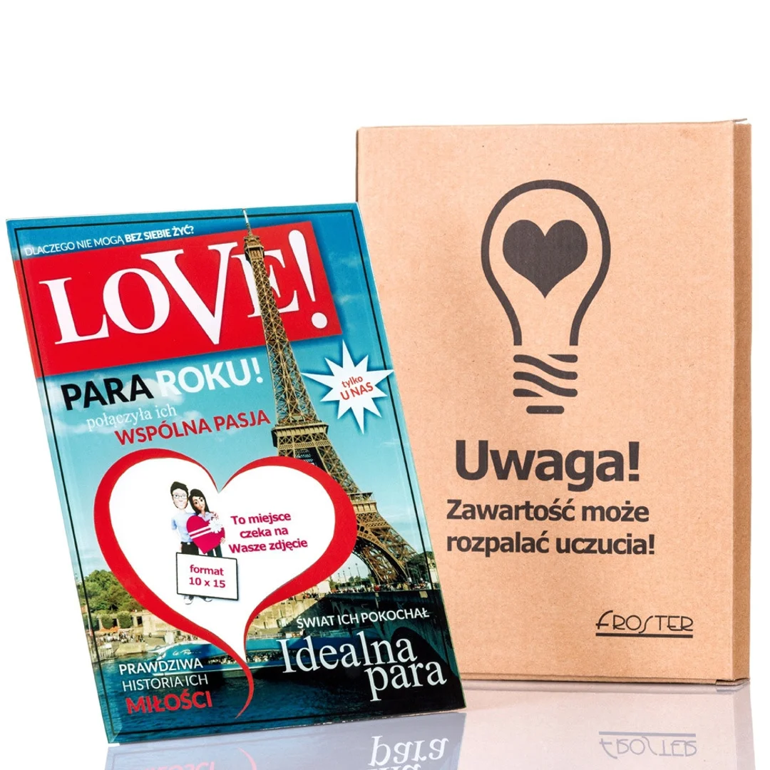 Ramka na zdjęcia LOVE okładka magazynu prezent — zdjęcie 3