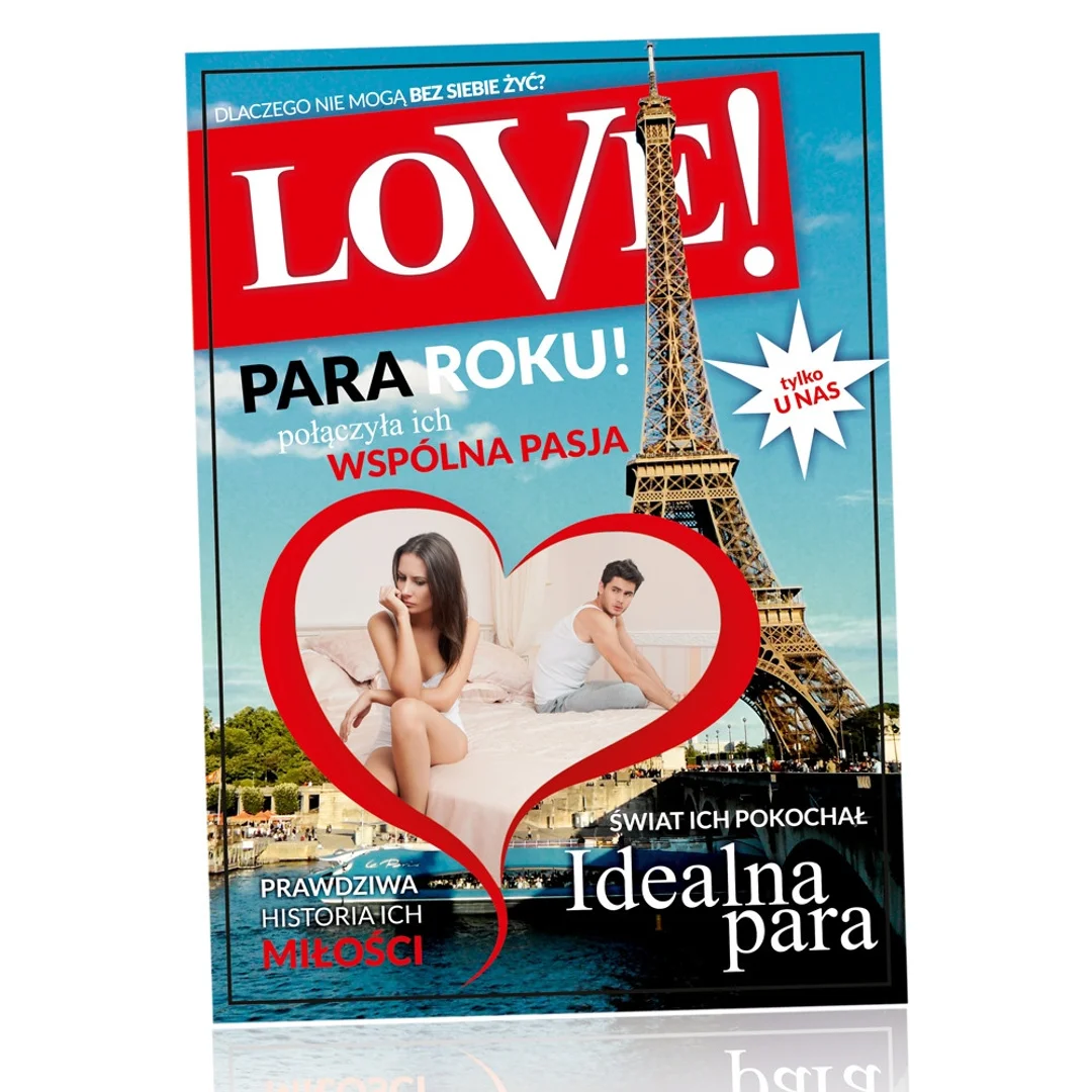 Ramka na zdjęcia LOVE okładka magazynu prezent — zdjęcie 6