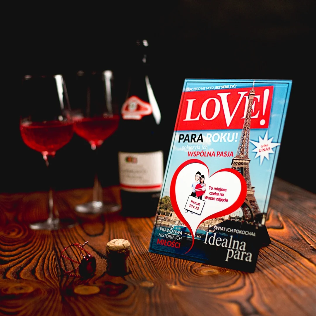 Ramka na zdjęcia LOVE okładka magazynu prezent — zdjęcie 10