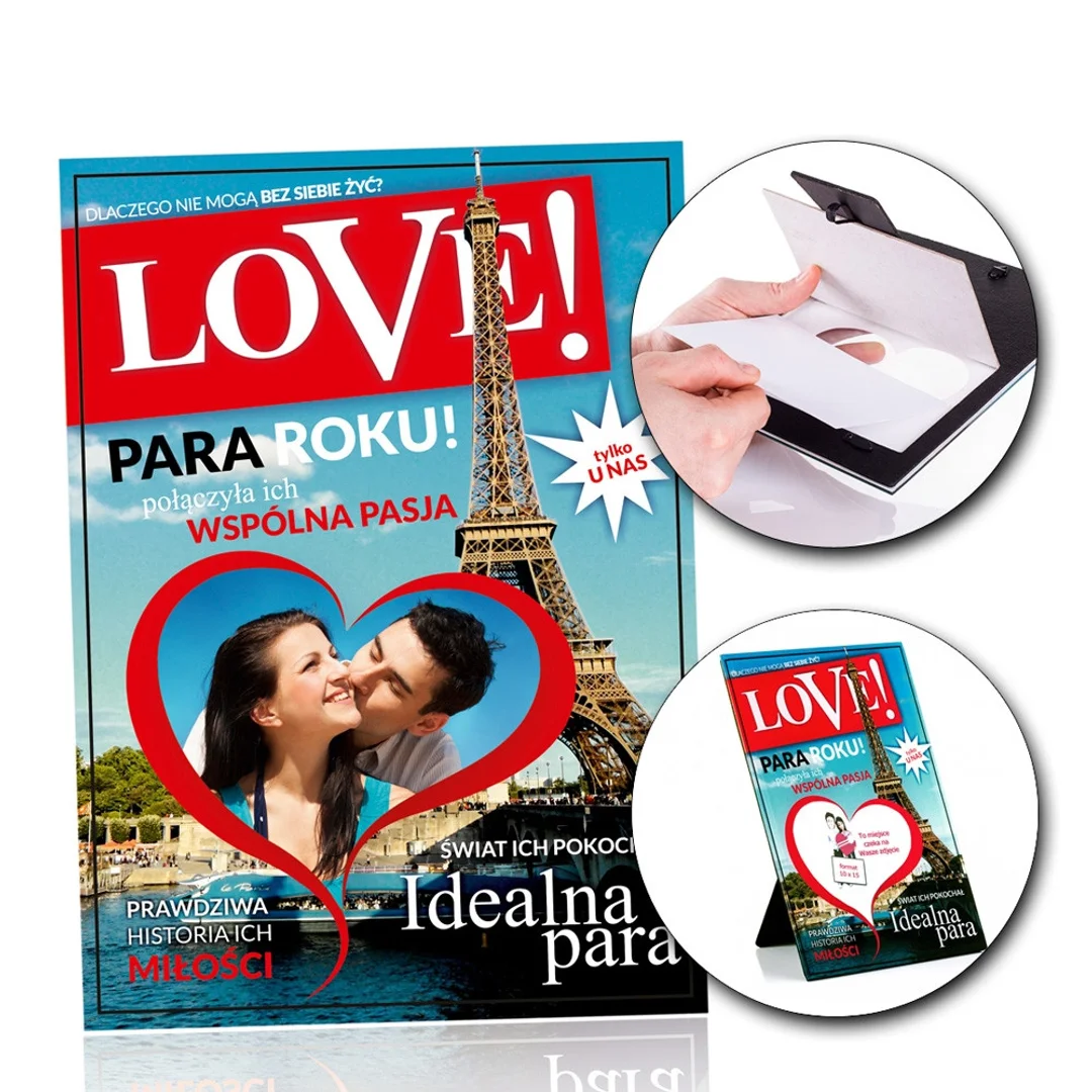 Ramka na zdjęcia LOVE okładka magazynu prezent — zdjęcie 11
