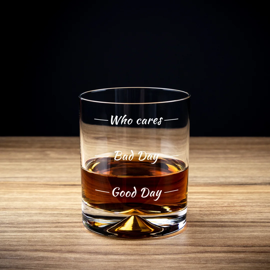 Szklanka do whisky Who cares wieczór kawalerski — zdjęcie 5