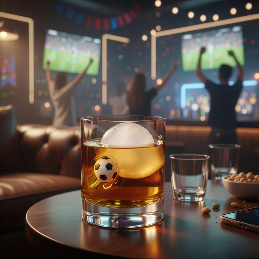 Szklanka do whisky z piłką - prezent dla kibica, piłkarza, faceta, męża — zdjęcie 6