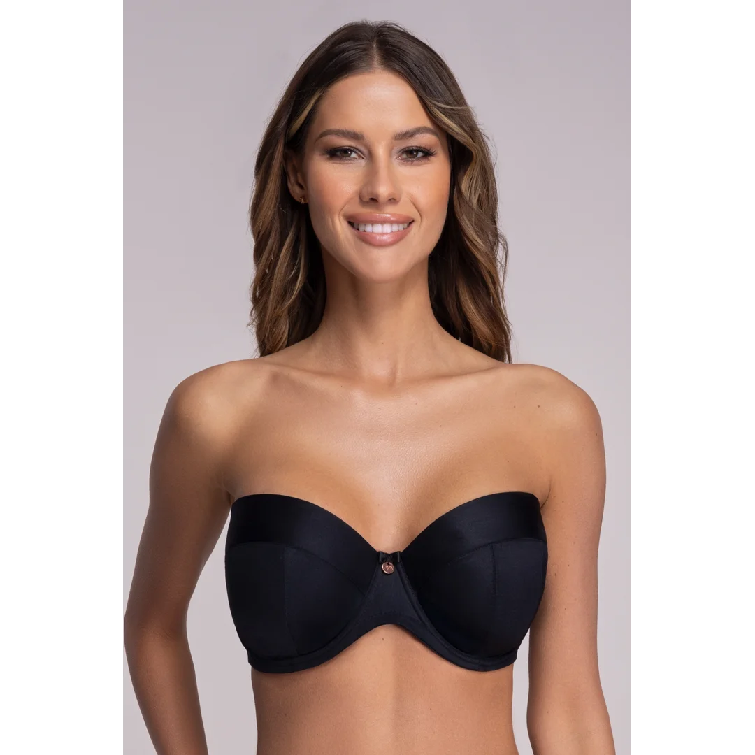BIUSTONOSZ AV 1787 STRAPLESS MAXI CZARNY