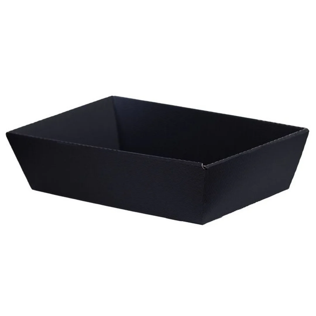 kosz prezentowy kartonowy 10szt. CZARNY 21x7x17cm | GM-KC-1
