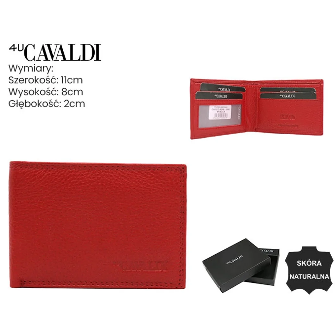portfel skórzany CW1017-NDM-0896 RED
