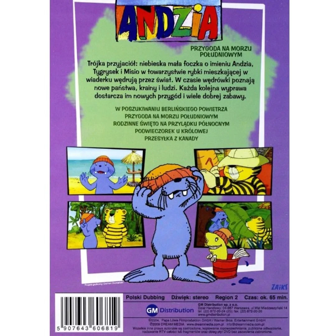 ANDZIA - PRZYGODA NA MORZU POŁUDNIOWYM DVD