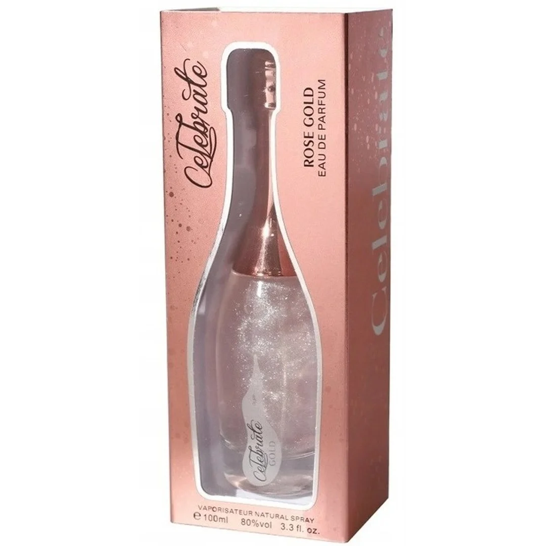 perfumy Celebrate Rose Gold z brokatem 100ml - 1