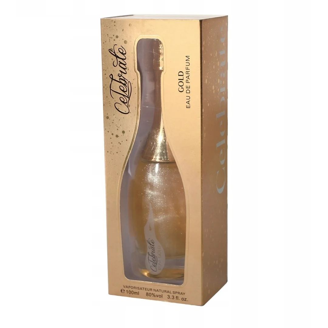 perfumy damskie Sellion-Celebrate Gold z brokatem 100ml