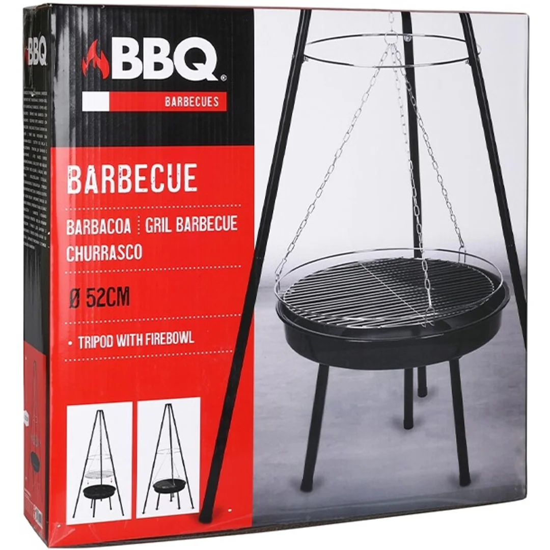 GRILL OGRODOWY WISZĄCY NA TRÓJNOGU 52CM - 6