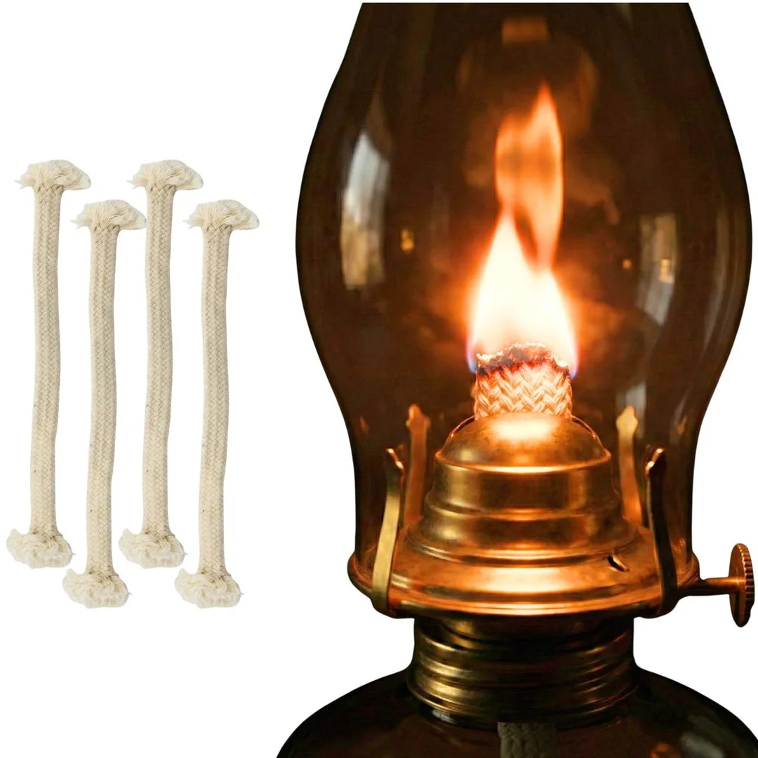 KNOT PŁASKI DO LAMPY NAFTOWEJ I POCHODNI 24x1,2x0,6 CM - ZESTAW 4SZT - 7