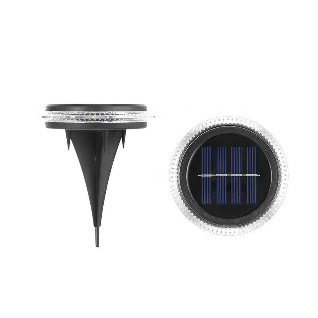 LAMPY SOLARNE DYSKOWE DO WBICIA W GRUNT LUB MONTAŻU NA ŚCIANIE KPL.2SZT - 24