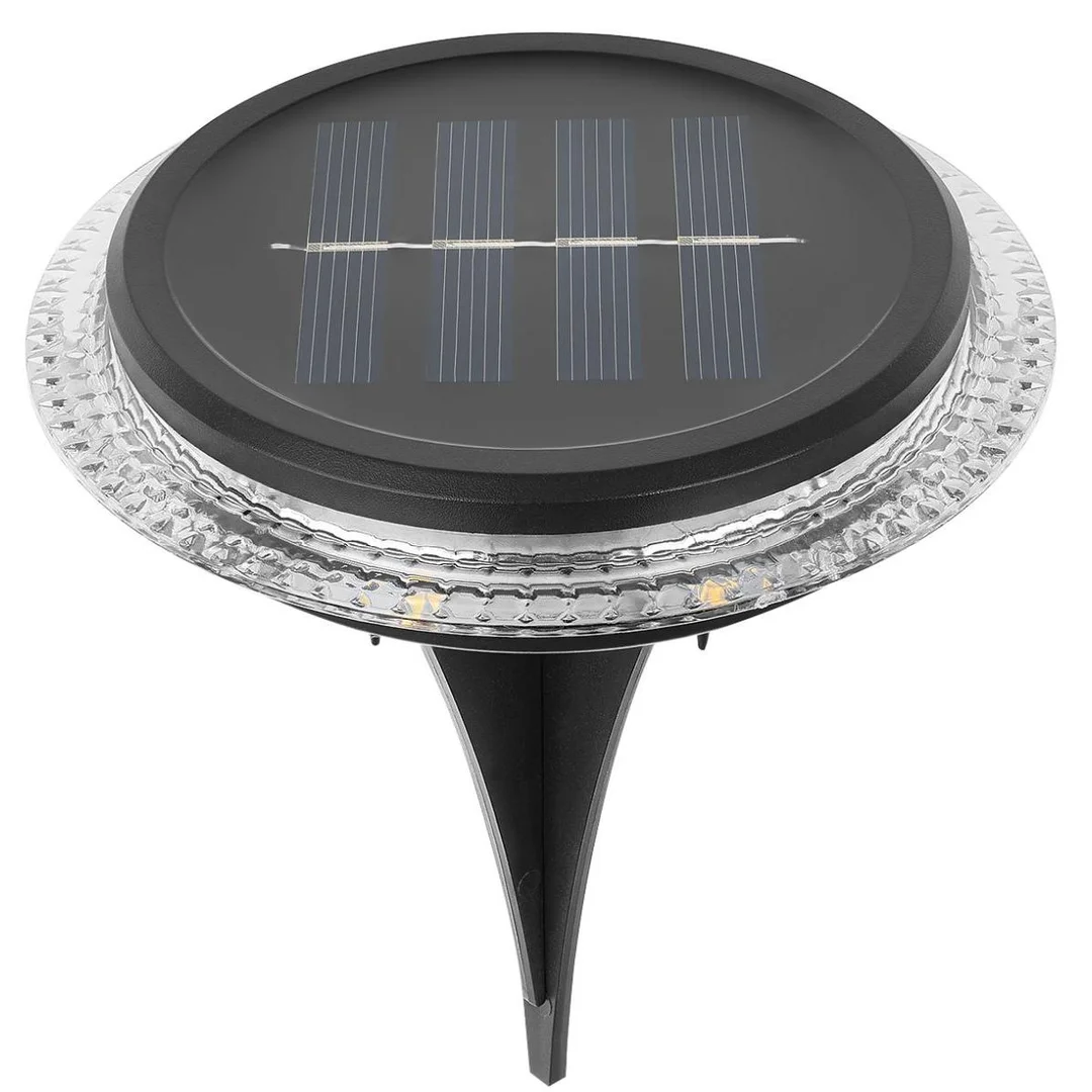 LAMPY SOLARNE DYSKOWE DO WBICIA W GRUNT LUB MONTAŻU NA ŚCIANIE KPL.2SZT - 27