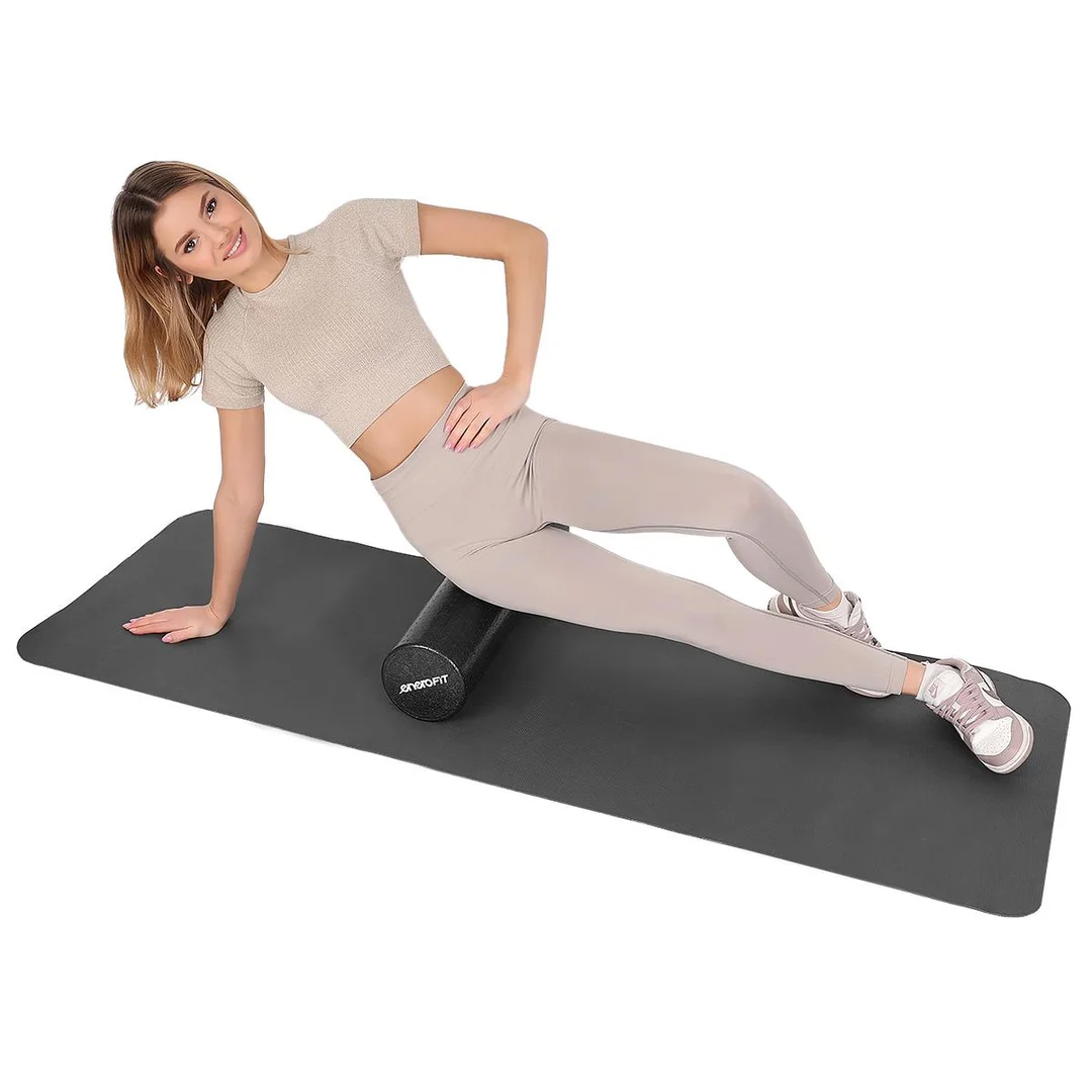 WAŁEK ROLLER FITNESS JOGA EPP CZARNY 15x90CM ENERO FIT - 13
