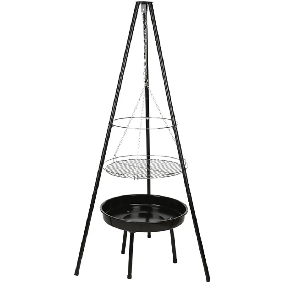 GRILL OGRODOWY WISZĄCY NA TRÓJNOGU 52CM - 1