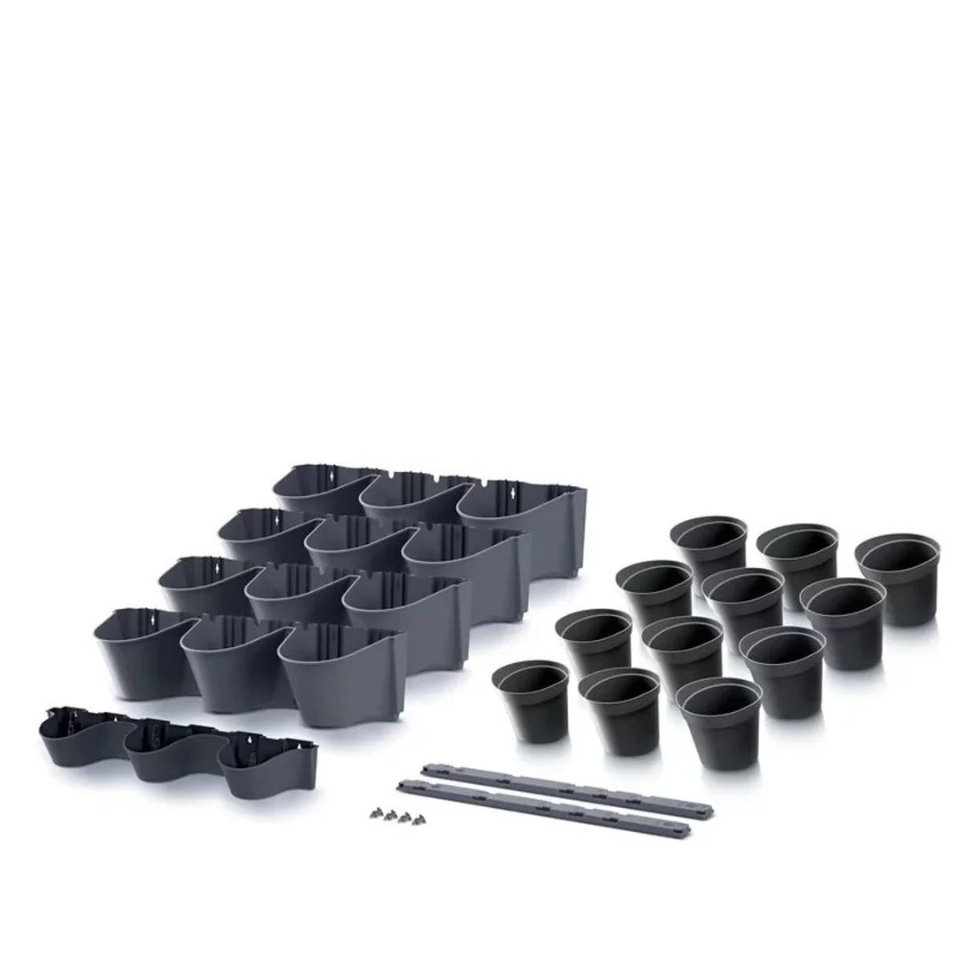 KWIETNIK OGRÓD WERTYKALNY WISZĄCY ANTRACYT - 23