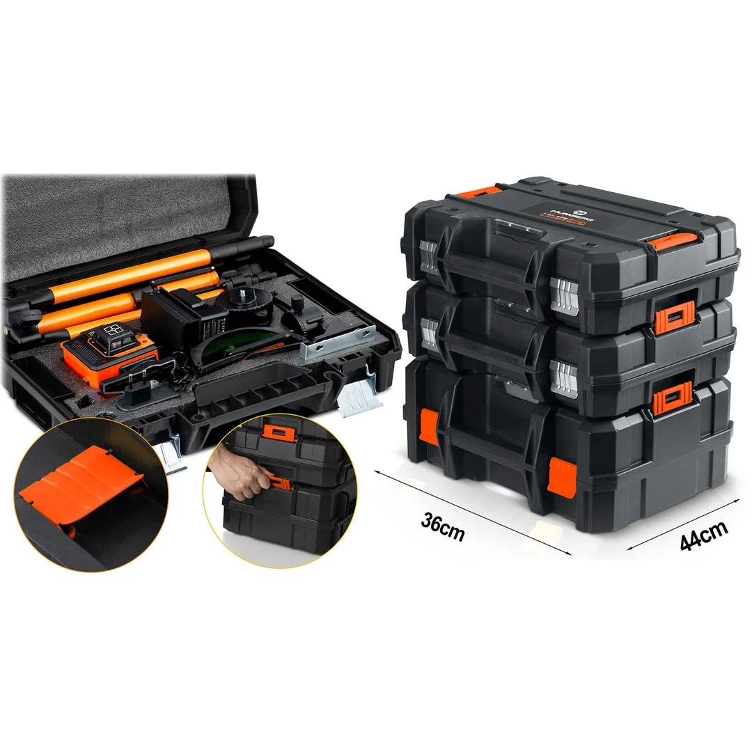 Poziomica laserowa laser krzyżowy w walizce + akcesoria Humberg HM-175 - 25