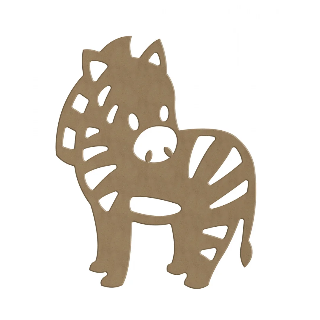 Dekoracja z MDF Zebra 24,5x20 cm