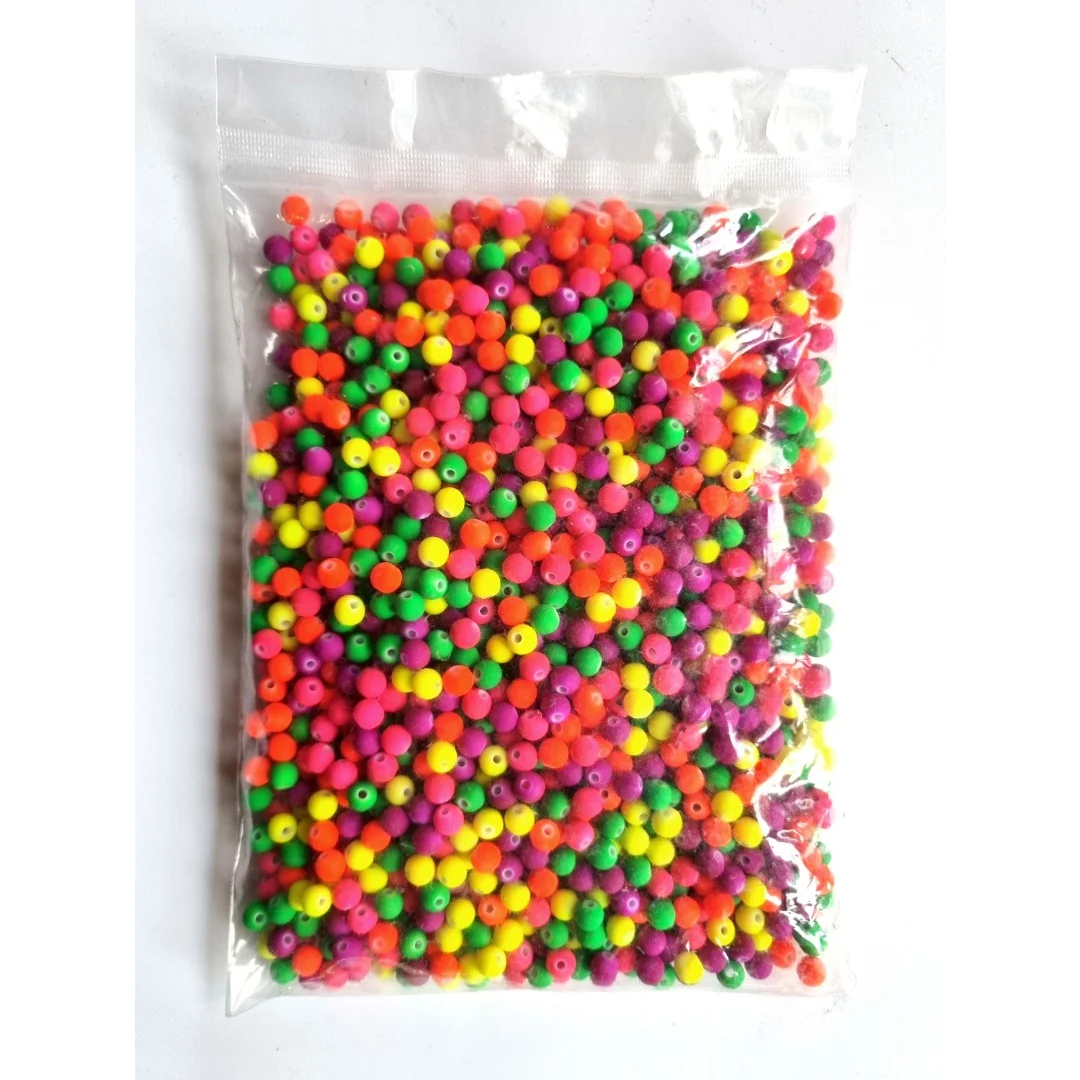 Koraliki Neonowe, D: 6 mm, 200 g