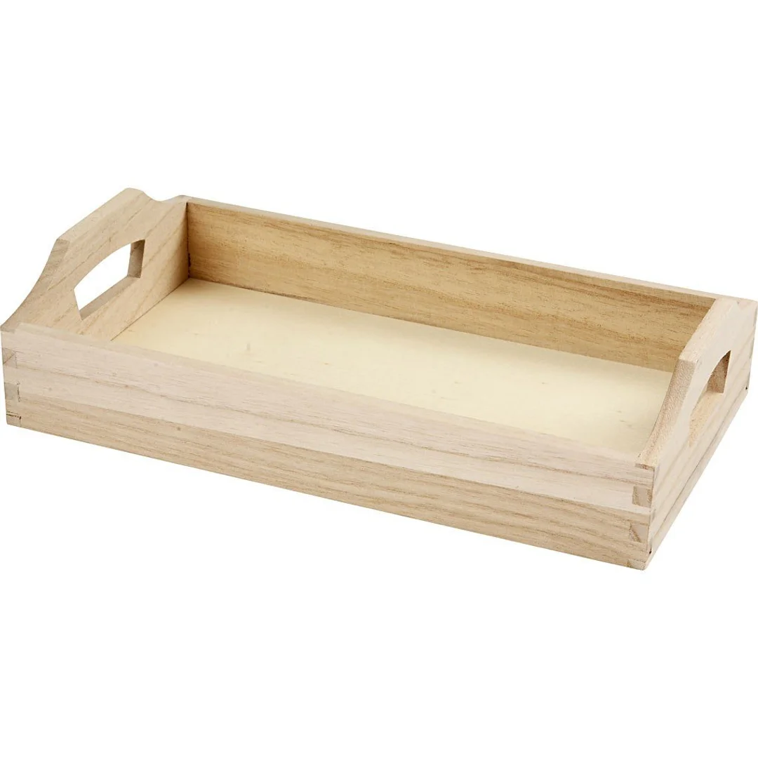 Taca prostokątna z drewna 30x17x5 cm