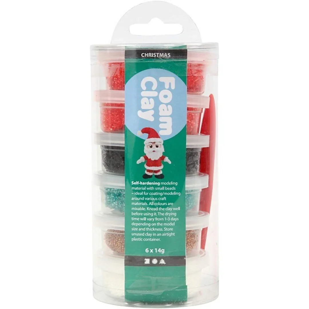Masa Foam Clay - 6x14g kol. Świąteczne — zdjęcie 2