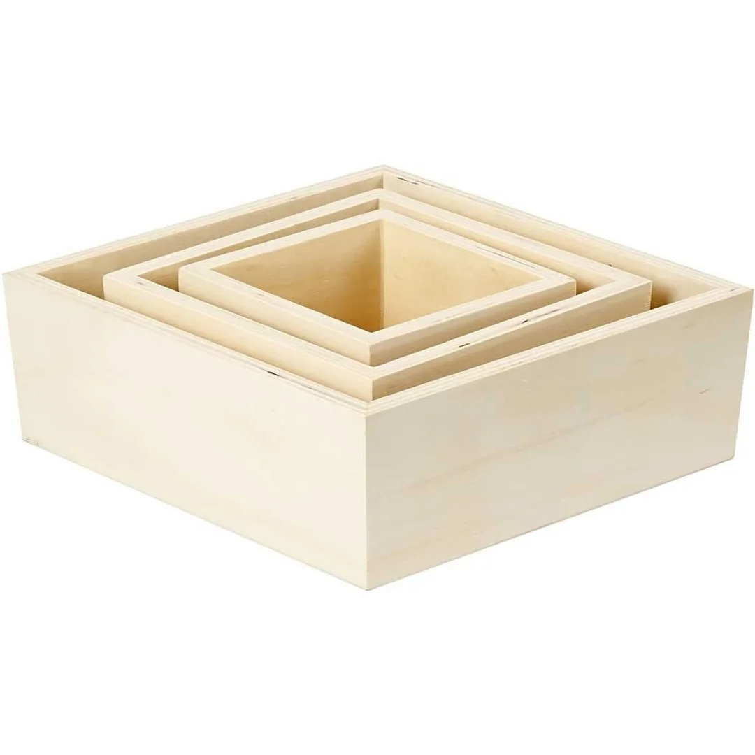 Pudełka Romby H: 9,7, 12 i 17,3 cm — zdjęcie 2