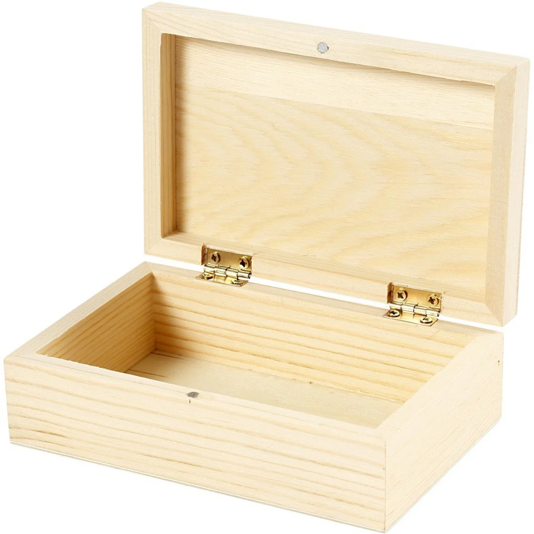 Pudełko z drewna na Biżuterię 14x9x5 cm — zdjęcie 2