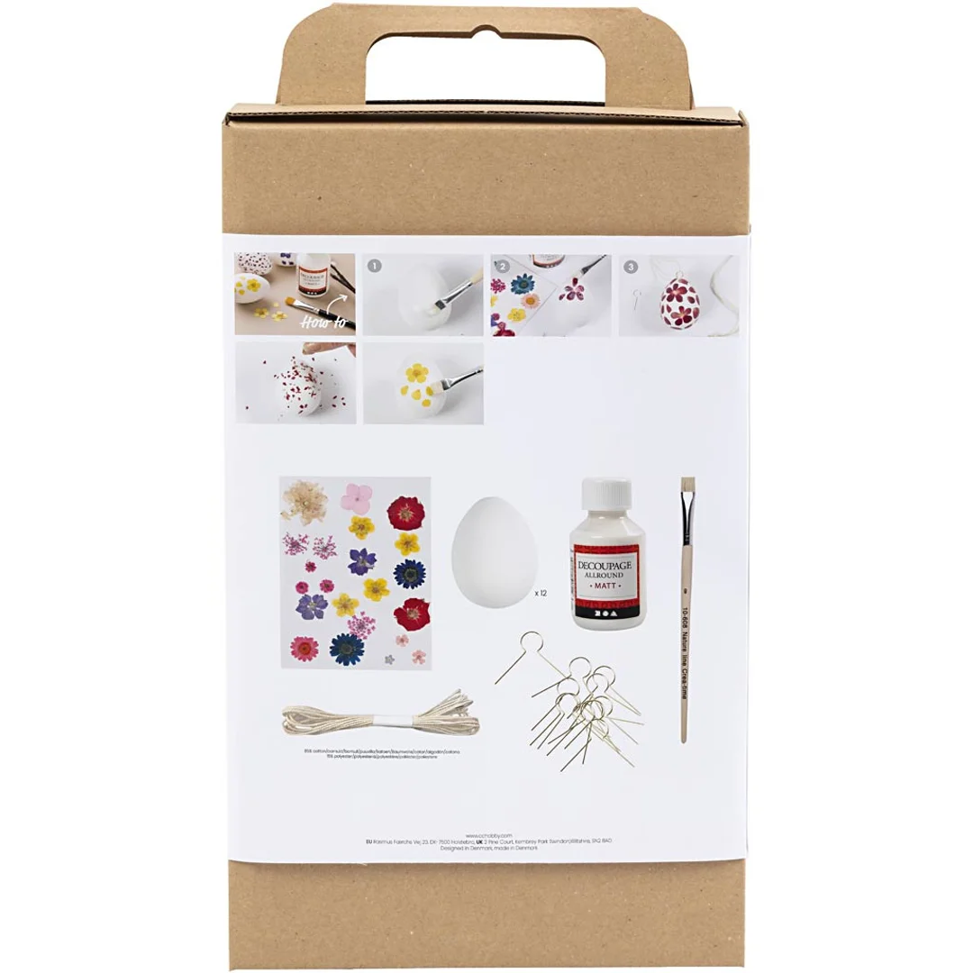 Zestaw do decoupage Jajka w kwiatach — zdjęcie 2