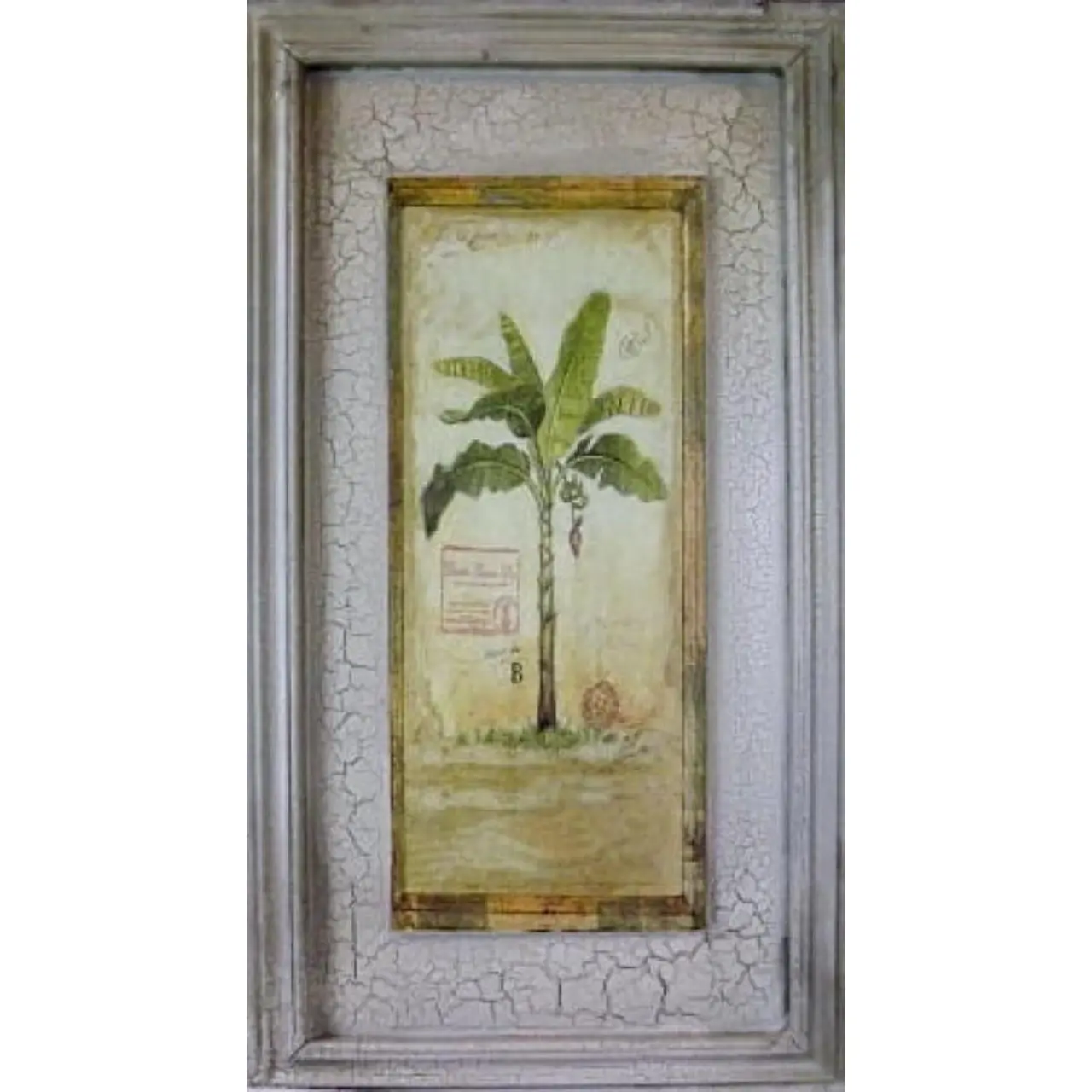 Obraz przedstawiający młodą palmę o wymiarach 26x46 cm
