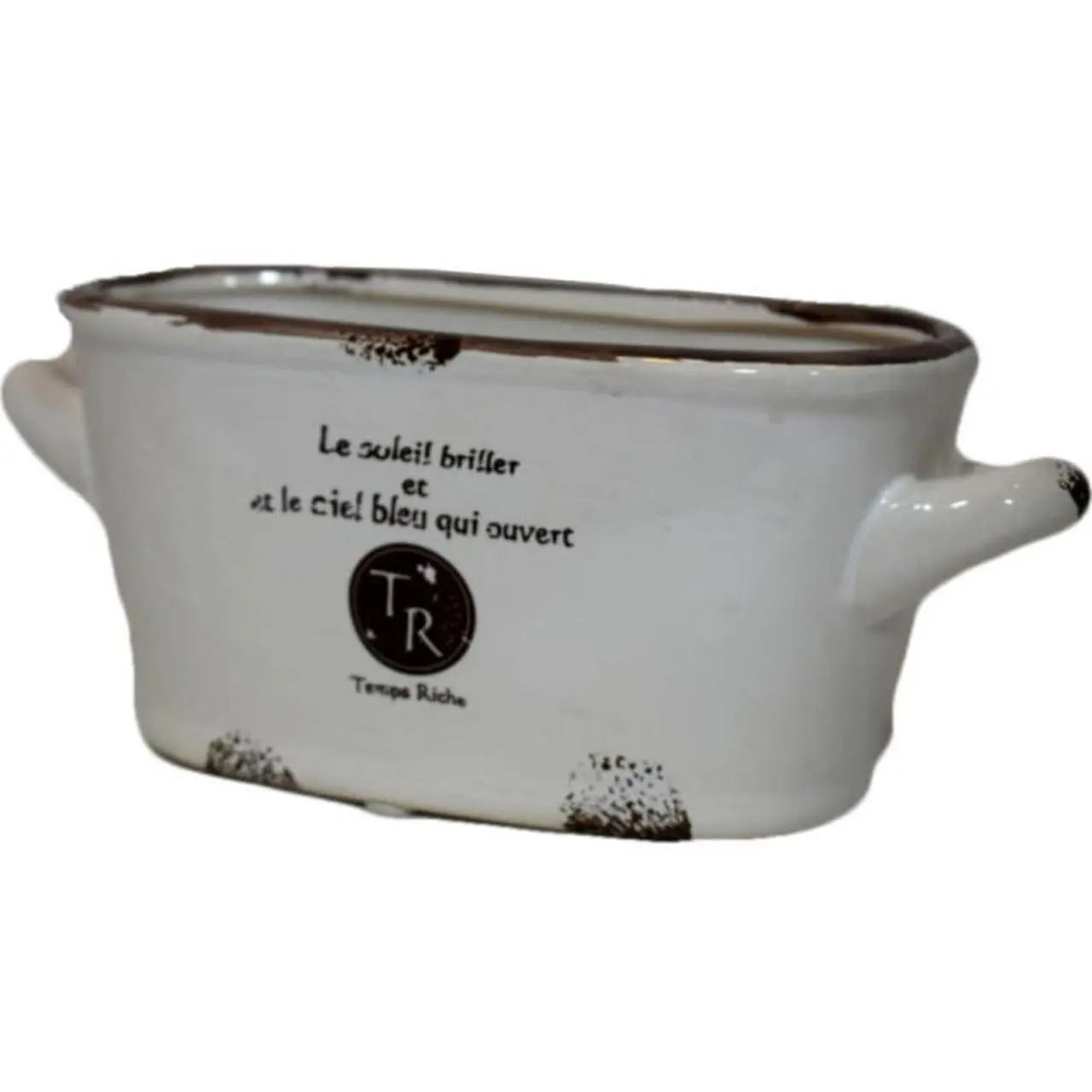 Osłonka ceramiczna w białym kolorze 7,3x18 cm