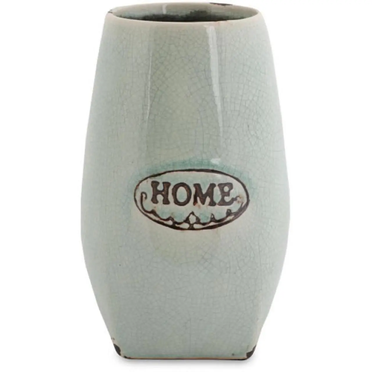 Wazon ceramiczny o wysokości 18 cm w stylu vintage w kolorze miętowym Home