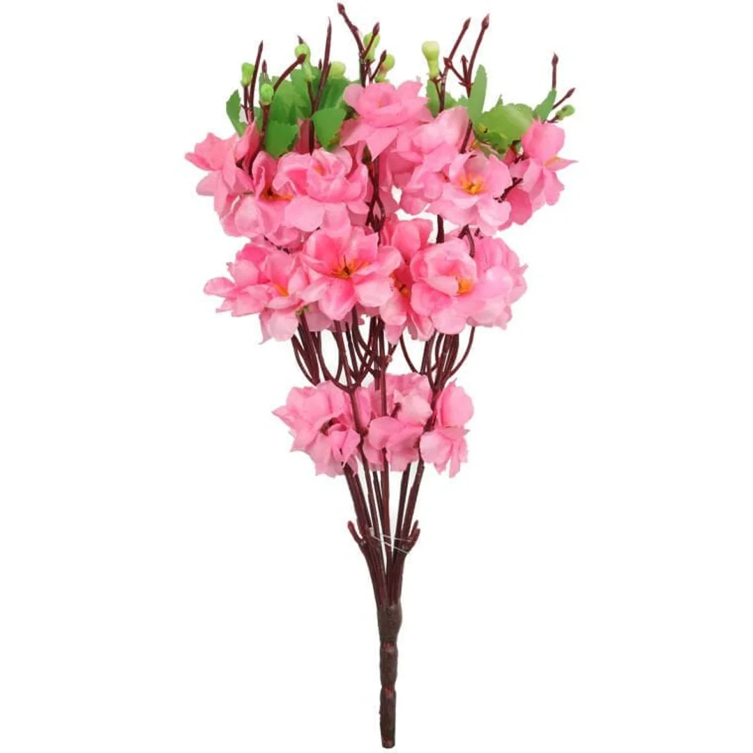 Bukiet 9 JABŁONI w kolorze JASNO RÓŻOWYM 38 cm