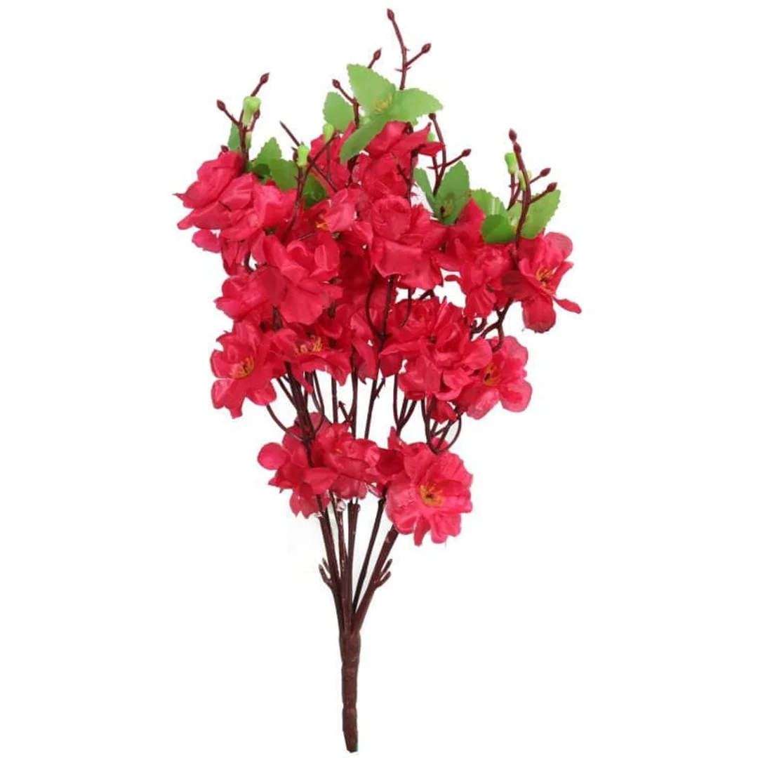 Bukiet 9 JABŁONI w kolorze RÓŻOWYM 38 cm